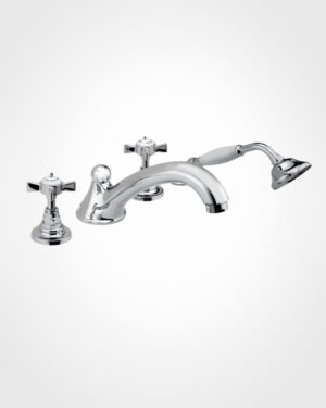 Britannia 4 hole bath mixer