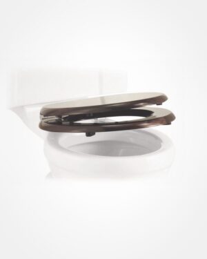 Burlington mahogany toilet seat, soft close