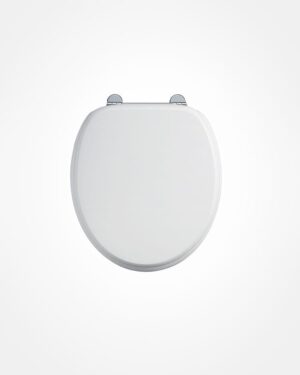 Burlington white toilet seat, manual close