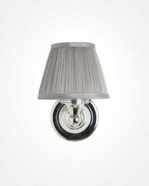 burlington wall light with silver shade