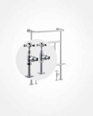 Burlington radiator valves, decorative