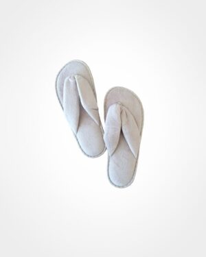 Slippers, thong - beige