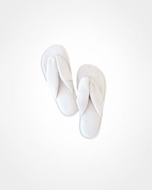Slippers, thong - white