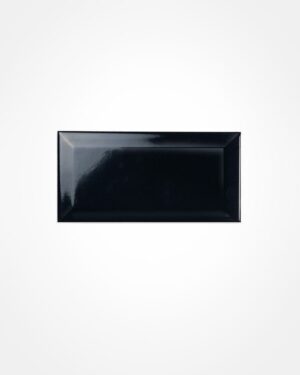 Bevelled metro tiles, black