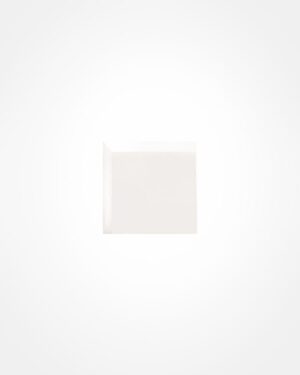 Flat metro trim corner tile, white