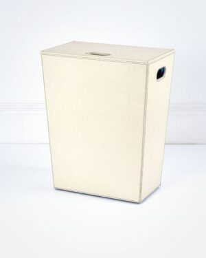 Laundry basket, rectangular - cream