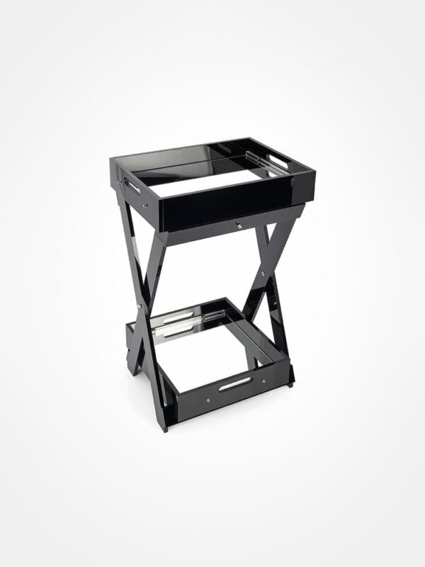 Butler's tray & stand with bottom tray - Perspex - Victorian Bathrooms