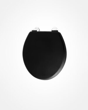 Burlington matte black toilet seat, soft close
