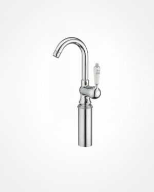 Britannia single lever basin mixer curved extension 150mm