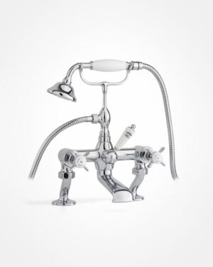 Britannia Deluxe bath mixer, pillar mounted