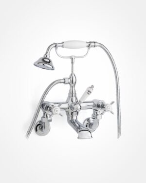 Britannia Deluxe bath mixer, wall mounted