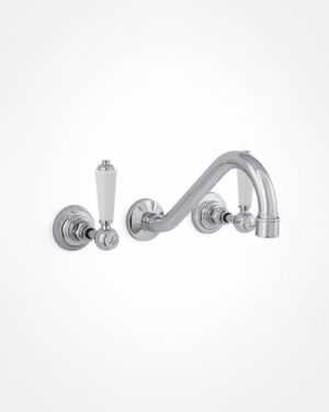 French fixed spout & Britannia stop taps - levers
