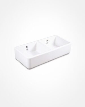 Double Bowl 800 fireclay sink