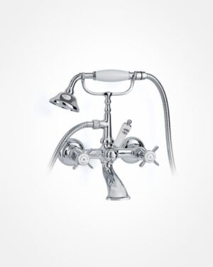 Britannia bath mixer, wall mounted