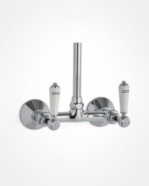 Britannia exposed bridge shower mixer - levers