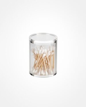 Round cotton bud holder - Perspex