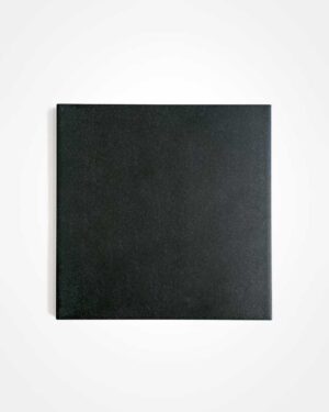 Square matte floor tile - dark charcoal