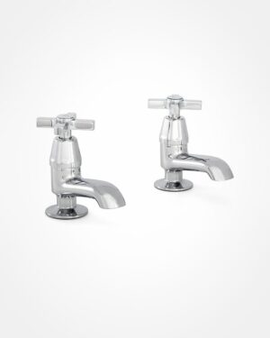 Arte bath pillar taps - tap heads