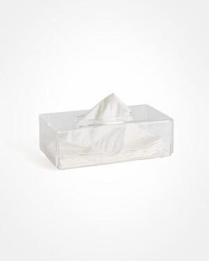 Tissue box, rectangular clear - Perspex