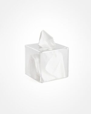 Tissue box, square clear - Perspex