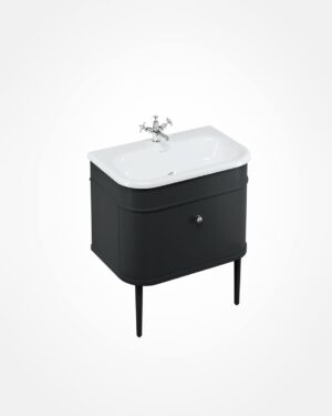 Chalfont basin & black vanity, 750mm
