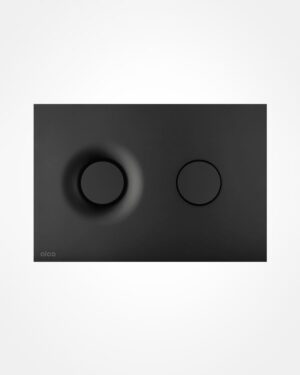 Alca actuator plate, Circle Indent Matt Black