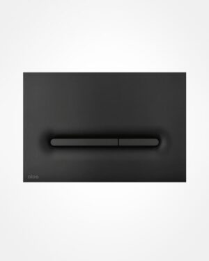 Alca actuator plate, Rectangular Indent Matt Black