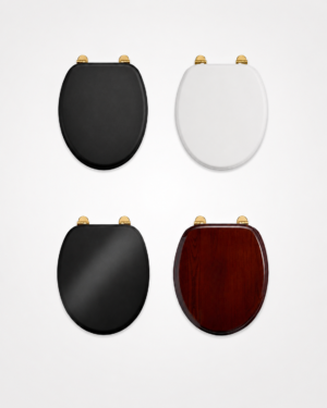 Burlington Toilet Seats with PVD Gold soft close hinge