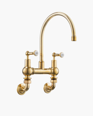 Heritage Bath mixer, wall mounted