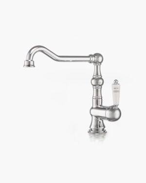 Britannia single lever sink mixer with French spout