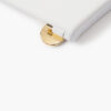 White soft-close seat with Gold hinges