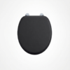 Burlington matte black toilet seat, soft close